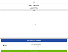 Tablet Screenshot of modestochicagopizza.com